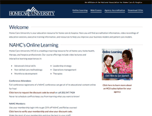 Tablet Screenshot of homecareuniversity.com